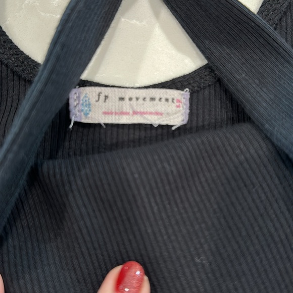 Free people Movement black jumpsuit with built in shorts. Size small - Picture 2 of 2